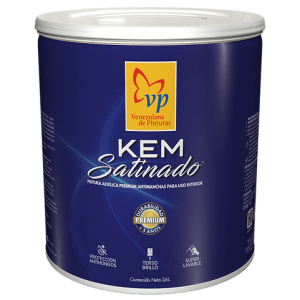 Kem Satinado Blanco Intenso. Clase A. VP. (Satinado, Exteriores e Interiores)