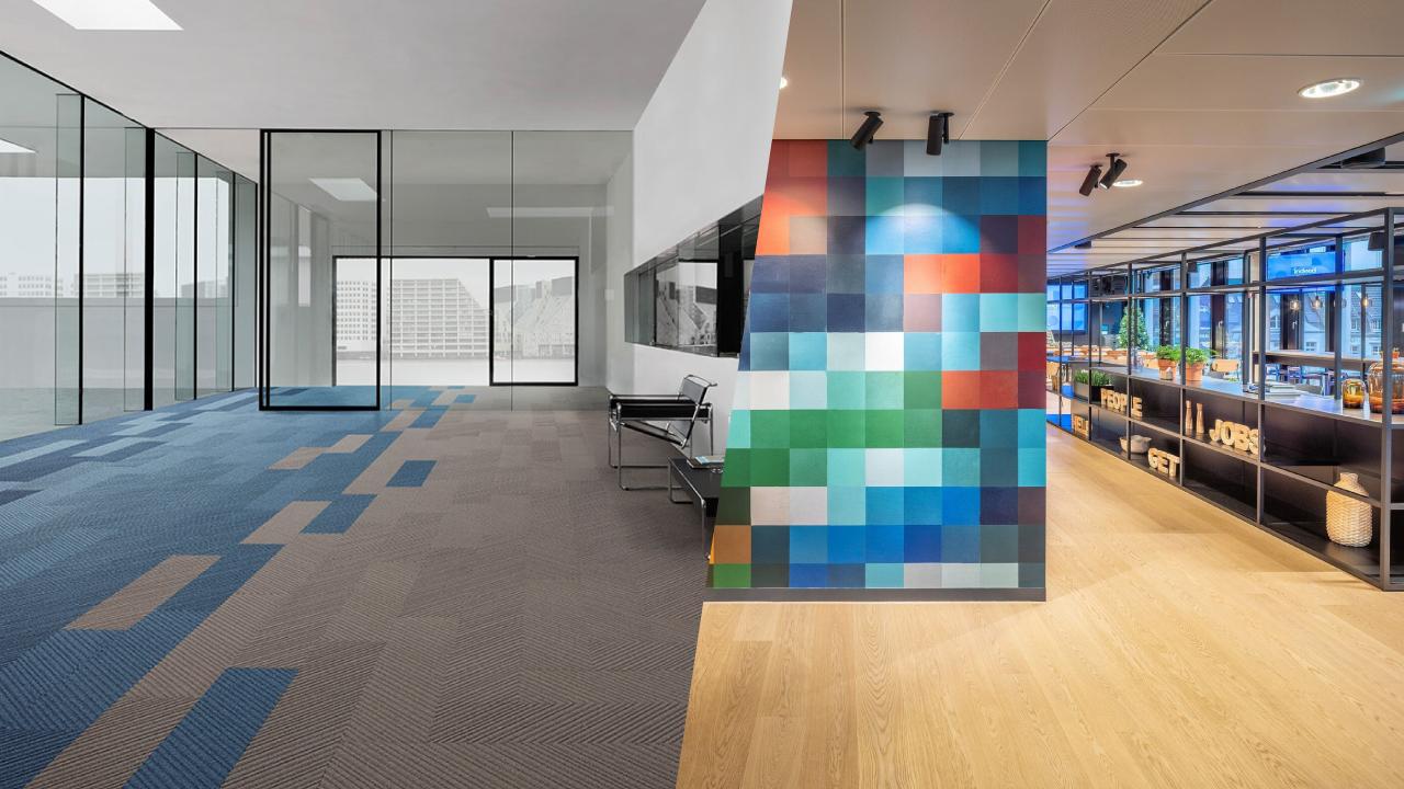 Lee más sobre el artículo Pisos con acabado de alfombras VS pisos de vinil en espacios de oficinas