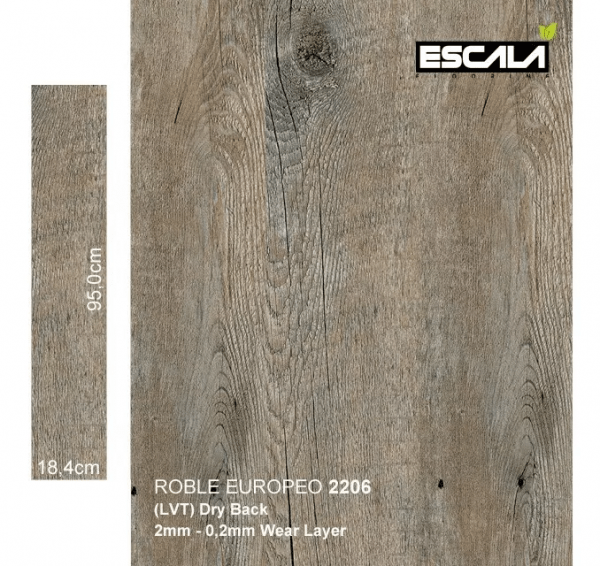 Caja Piso De Vinil LVT Residencial - Roble Europeo