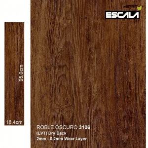 Caja Piso De Vinil LVT Residencial – Roble Oscuro