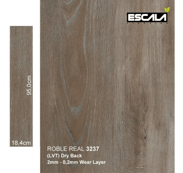 Caja Piso De Vinil LVT Residencial - Roble Real