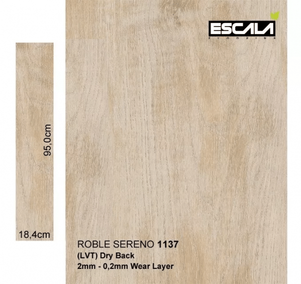 Caja Piso De Vinil LVT Residencial - Roble Sereno